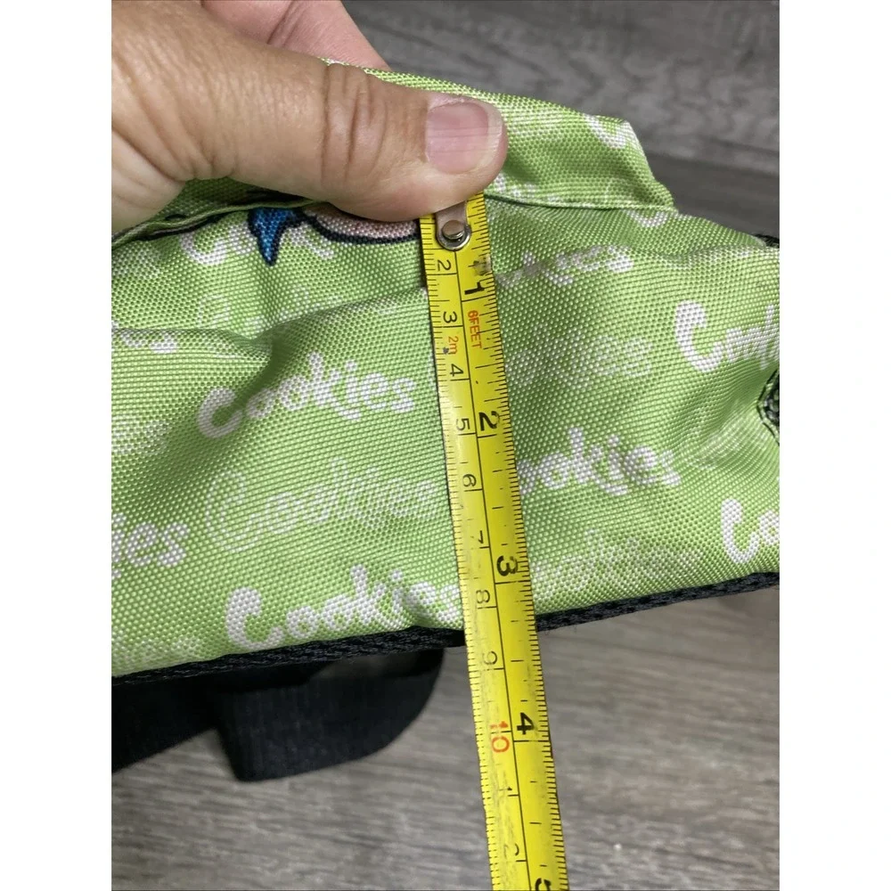 Cookies Rick & Morty Green/Black Small Crossbody Sling Bag Zip Pockets Strap